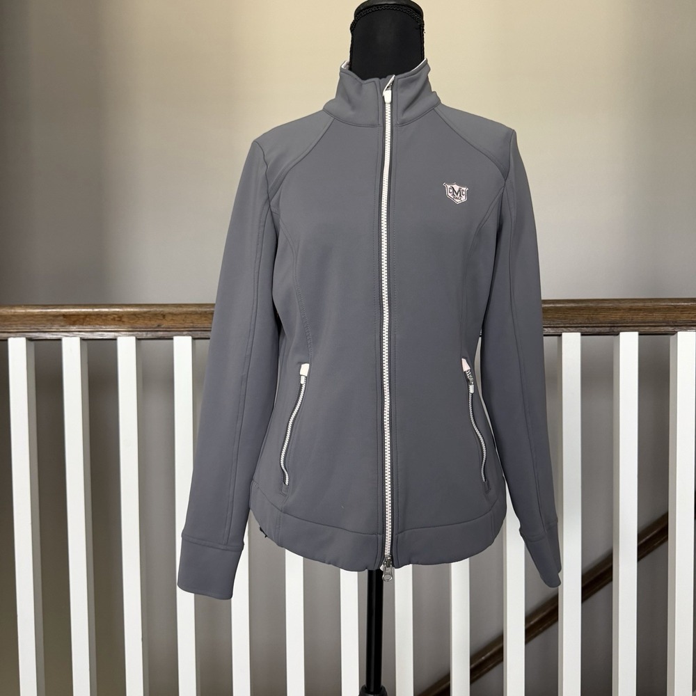 Zero Restriction Golf Full Zip Jacket Womens Small Manor Country Club Logo